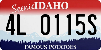 ID license plate 4L0115S