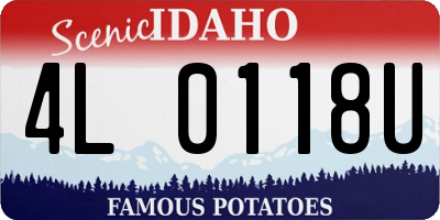 ID license plate 4L0118U