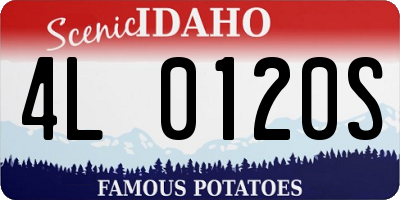 ID license plate 4L0120S