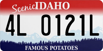 ID license plate 4L0121L