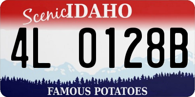 ID license plate 4L0128B