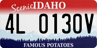 ID license plate 4L0130V