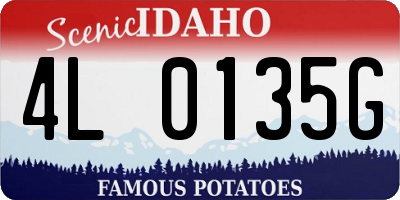 ID license plate 4L0135G