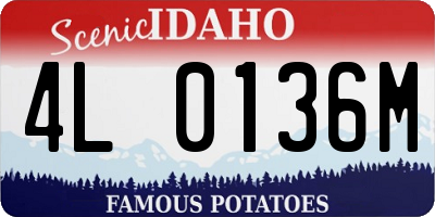 ID license plate 4L0136M