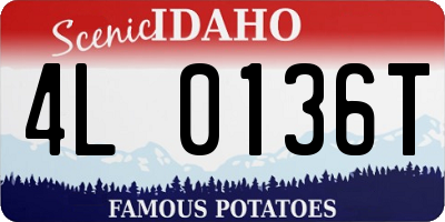 ID license plate 4L0136T
