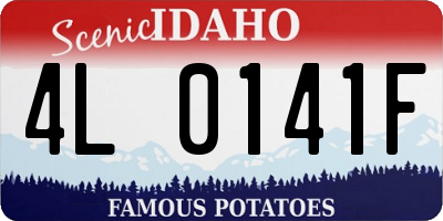 ID license plate 4L0141F
