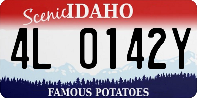ID license plate 4L0142Y