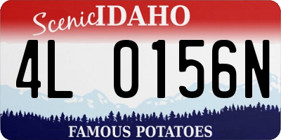 ID license plate 4L0156N