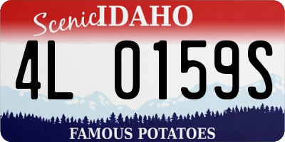 ID license plate 4L0159S