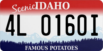 ID license plate 4L0160I