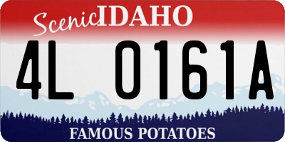 ID license plate 4L0161A