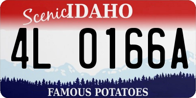 ID license plate 4L0166A