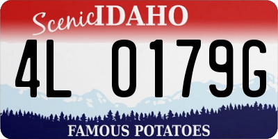 ID license plate 4L0179G