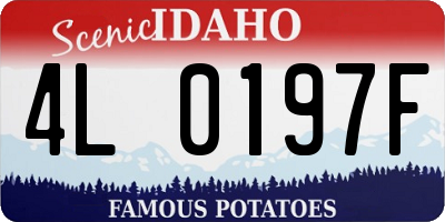 ID license plate 4L0197F