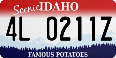 ID license plate 4L0211Z