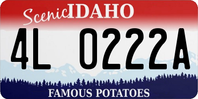ID license plate 4L0222A