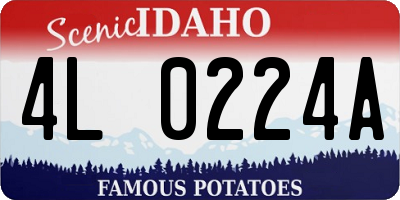 ID license plate 4L0224A