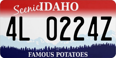 ID license plate 4L0224Z