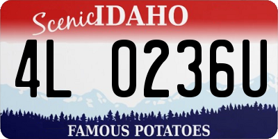 ID license plate 4L0236U