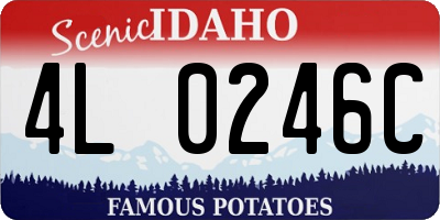 ID license plate 4L0246C