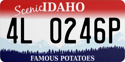 ID license plate 4L0246P