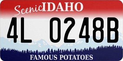 ID license plate 4L0248B