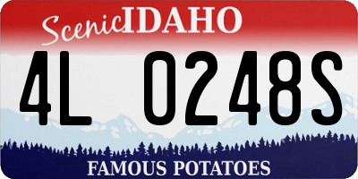 ID license plate 4L0248S