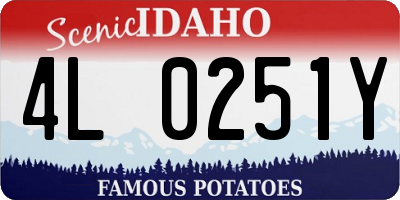 ID license plate 4L0251Y