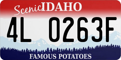 ID license plate 4L0263F