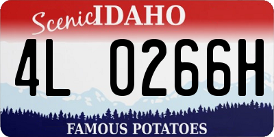 ID license plate 4L0266H