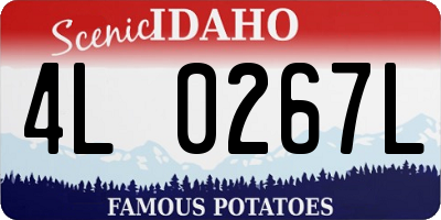 ID license plate 4L0267L