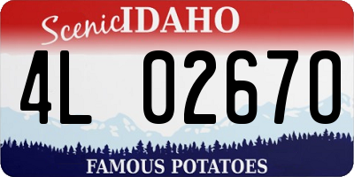 ID license plate 4L0267O