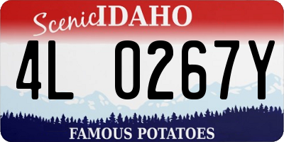 ID license plate 4L0267Y