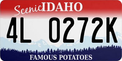 ID license plate 4L0272K
