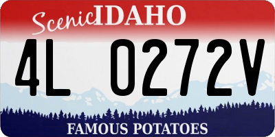 ID license plate 4L0272V