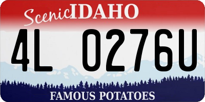 ID license plate 4L0276U