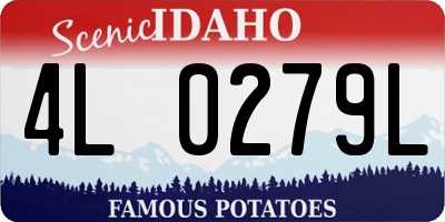 ID license plate 4L0279L