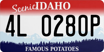 ID license plate 4L0280P
