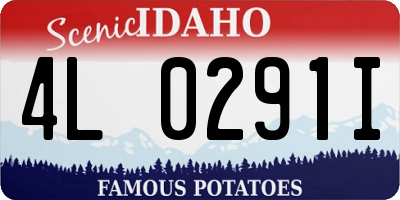 ID license plate 4L0291I