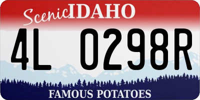 ID license plate 4L0298R