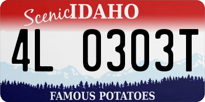 ID license plate 4L0303T