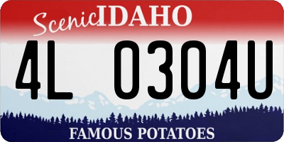 ID license plate 4L0304U