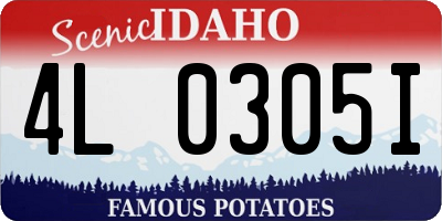 ID license plate 4L0305I