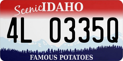 ID license plate 4L0335Q