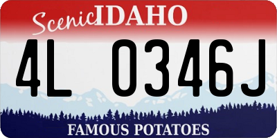 ID license plate 4L0346J