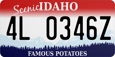 ID license plate 4L0346Z