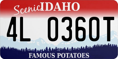 ID license plate 4L0360T
