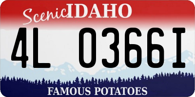 ID license plate 4L0366I