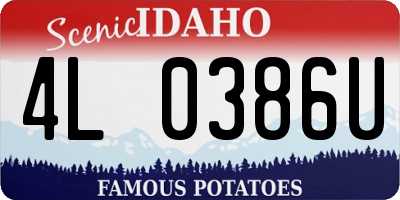 ID license plate 4L0386U