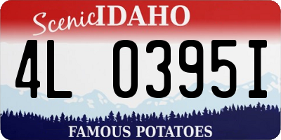 ID license plate 4L0395I